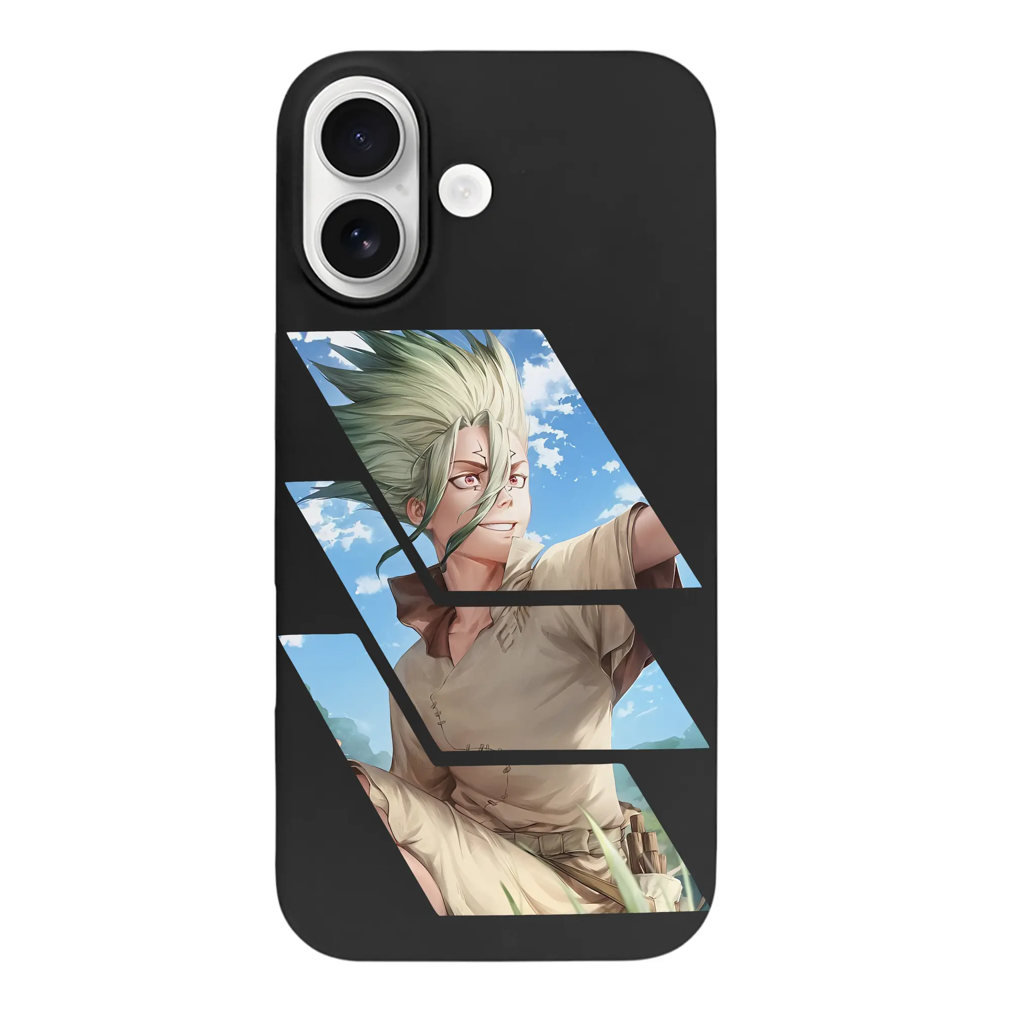 ドクターストーン グッズ,石神千空 - iPhone 17 シリーズ シリコンケース 薄型 耐衝撃 指紋防止 ソフトタッチカバー 精密フィット 傷防止 保護ケース iPhone 17/17 Air/17 Pro/17 Pro Max 対応